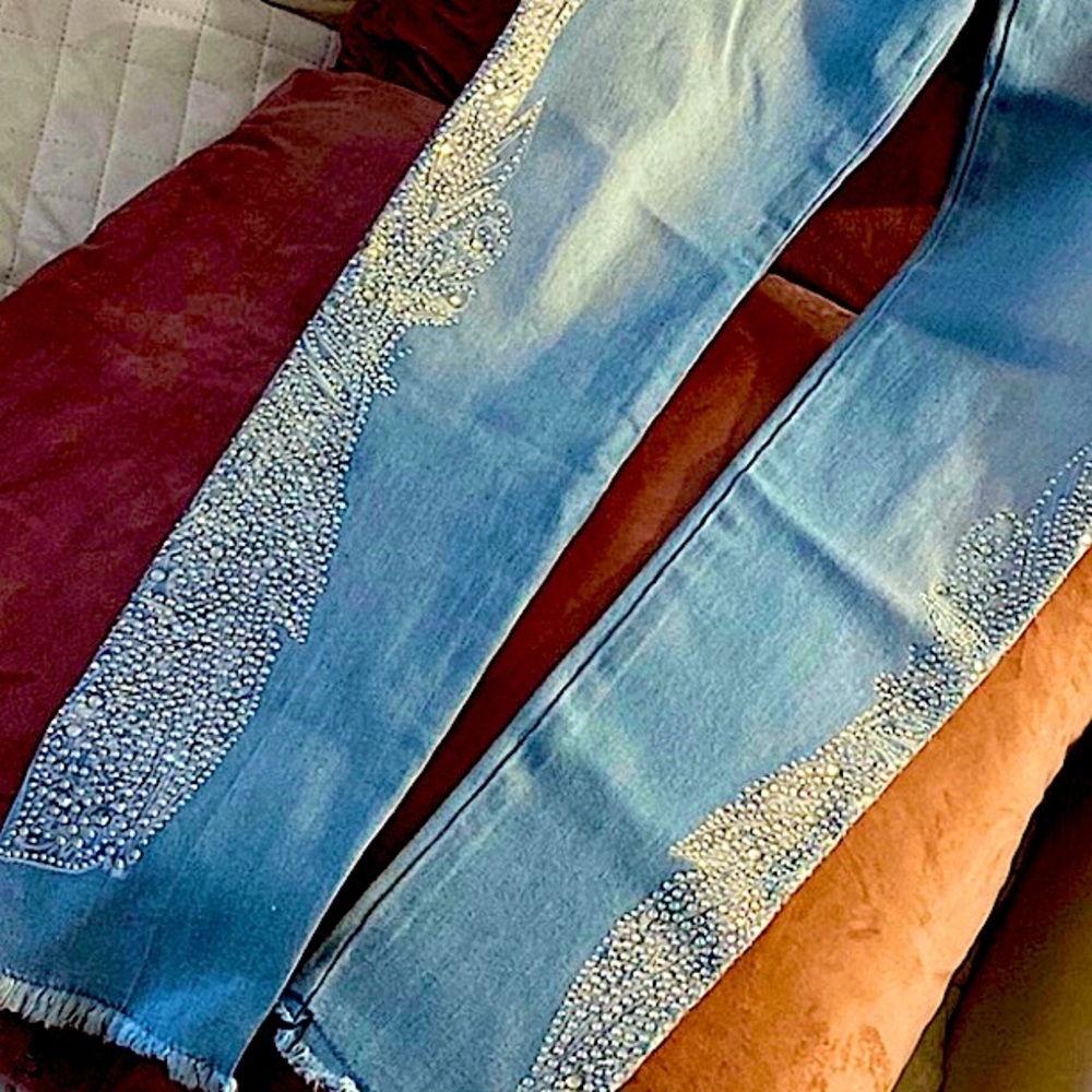 💎💎Vocal RHINESTONE EMBELLISHED Super Stretch Jeans💎💎